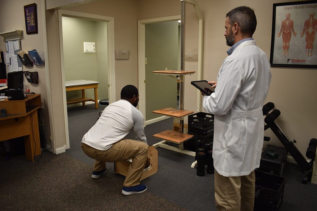 Physical ability test at WorkSaver Systems